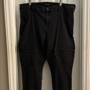 East Adeline Moto or Biker style black skinny jeans